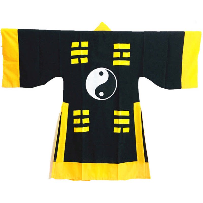 道士服法衣古装道服道袍长袍套装道家衣服太极八卦经衣林正英同款_虎窝淘
