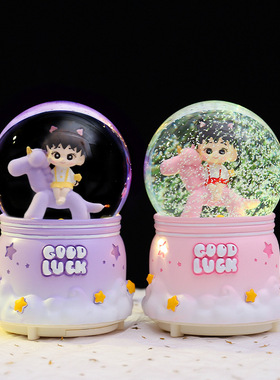 寻梦女孩水晶球音乐盒儿童礼品