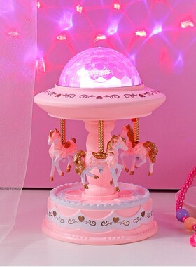 旋转木马音乐盒儿童生日礼物