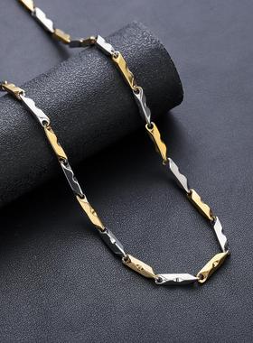 【黑度官方】项链男钛钢不掉色欧美嘻哈锁骨链女高级百搭配饰潮流