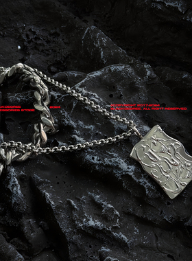 BLACKDEGREE钛钢嘻哈男女项链