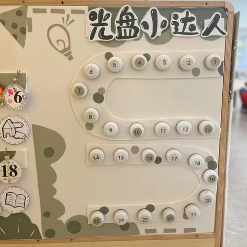 幼儿园/光盘行动小夜灯 打卡签到按压式拍拍拼灯电梯亮灯毕业典礼 - 图1