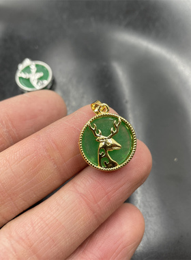 真空电镀镶嵌马来玉小鹿