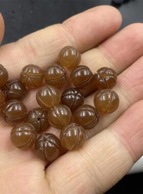 雕花天然DIY10四海玉器金丝玉