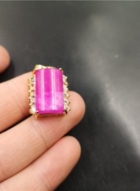 玉器真空电镀舒俱来粉紫色平安牌