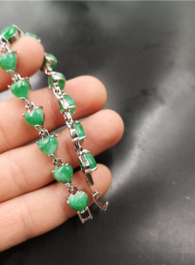 真空电镀镶嵌白底青铜钱马眼手串