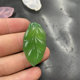 Natural genuine white chalcedony agate leaf pendant green agate golden branch jade leaf pendant yellow agate leaf