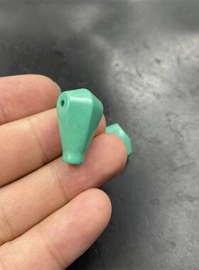 四海玉器 优化绿松石三通 DIY饰品配件绿色仿玉石三通 红色三通