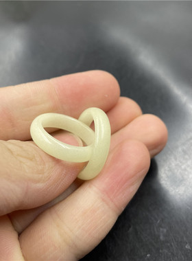 夜光石夜明珠戒指跑环