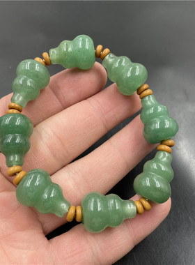 四海玉器天然玉石葫芦立体东陵玉