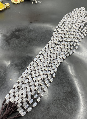 白色玉石玛瑙米珠链子