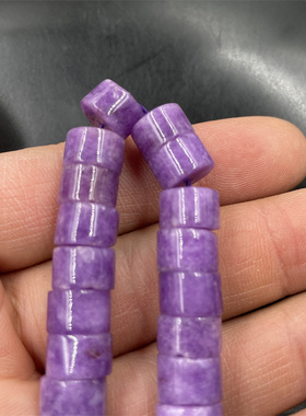 DIY饰品配件紫罗兰巴山翠玉水滴散珠 大米珠 紫色平安扣隔珠隔片