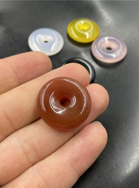 玉髓玛瑙平安扣25毫米直径