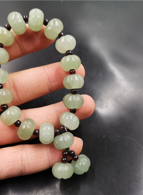 四海玉器天然玉石手链浅绿色特价