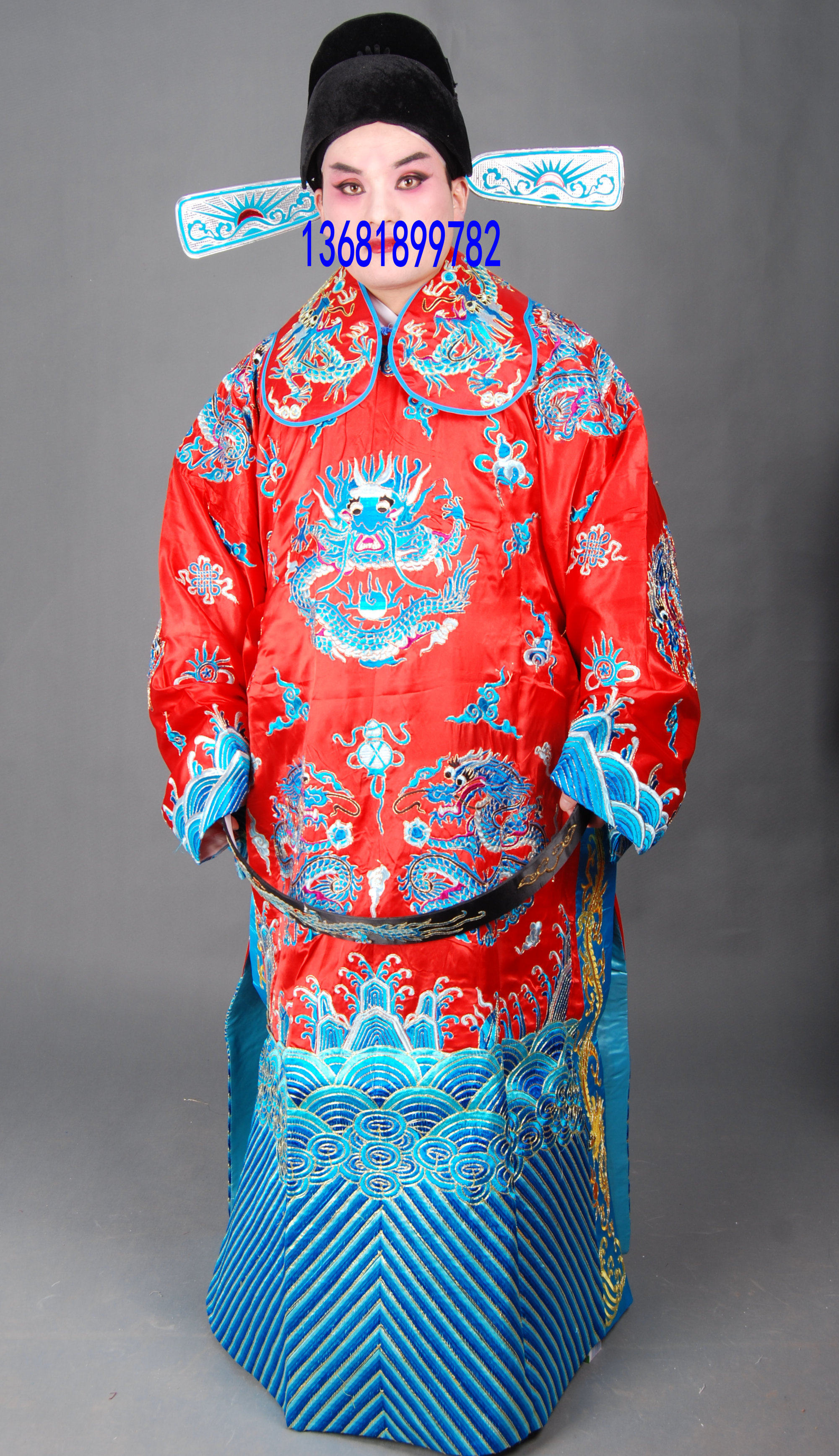 戏曲服装京剧寇准背靴丞相服老生团龙蟒袍古装龙袍巡抚官服戏装