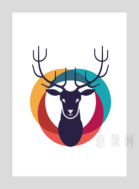 简欧个性风组合装饰画画芯定制