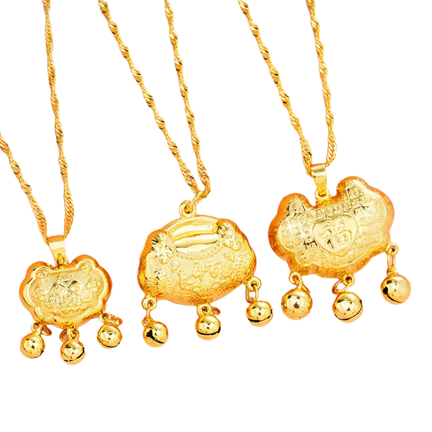 越南沙金保色金儿童宝宝长命锁 黄铜镀24K金小孩长命百岁项坠,淘宝优惠券,粉丝福利购,淘宝优惠卷
