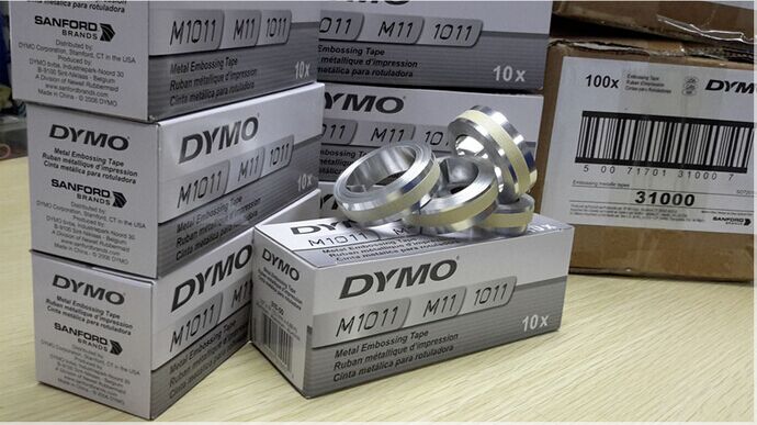 DYMO标签机M1011/M11金属压纹色带31000铝质32500钢质35800铝质粘 - 图3