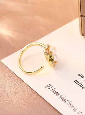 STINA新款夏季新品淡水珍珠戒指