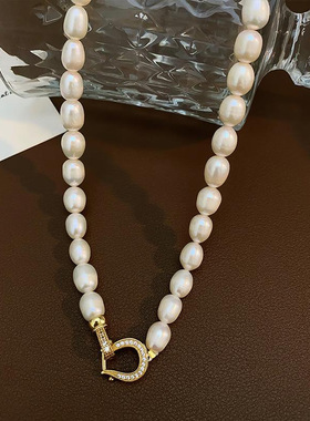 STINA8mm淡水珍珠项链气质百搭高