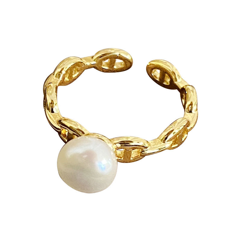 STINA Freshwater Pearl Opening Adjustable Index Finger