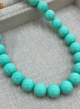STINA新款14M天蓝色圆珠串珠项
