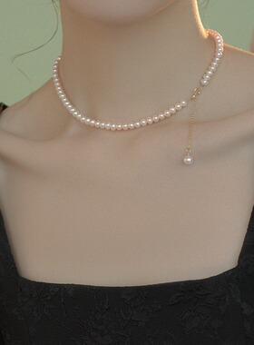 STINA4mm高品质无暇淡水珍珠项链