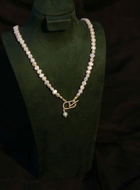 STINA新款巴洛克珍珠项链女高级