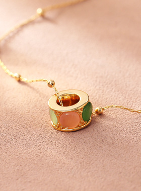 STINA高级感多巴胺猫眼魔方吊坠