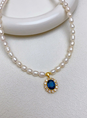 STINA淡水珍珠项链女气质复古风
