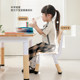 Children's new table and chair set lifting solid wood table
