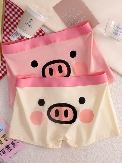 2025 new boys’ pure cotton underpants antibacterial cute four-corner cartoon breathable youth shorts as gifts for boyfriends