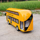 School bus alloy door opening voice toy model