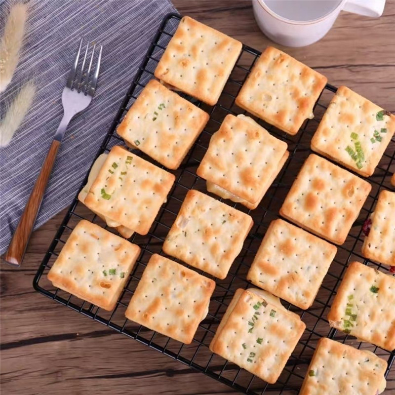 台湾中祥苏打饼干咸味香葱饼干葱花蔬菜原味牛轧糖牛扎饼干原材料-图3