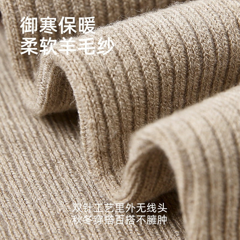 Renaissance冬天羊毛过膝袜女长筒秋冬季保暖加厚日系高筒长袜子,淘宝优惠券,粉丝福利购,淘宝优惠卷