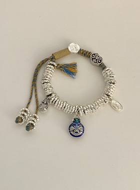 吞金兽盘缠编织手链小众设计感气质个性时尚精致复古百搭手链