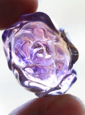 招财吊坠苏幕水晶紫黄晶