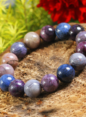 皇家紫手串苏幕水晶舒俱来