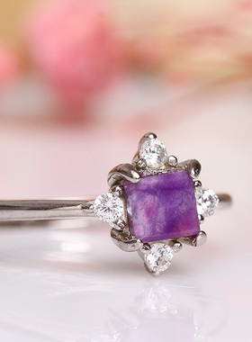 皇家紫戒指苏幕水晶舒俱来