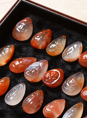凉山天然荔枝冻生肖兔南红玛瑙