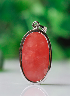 阿根廷包边正桃花多款可选吊坠