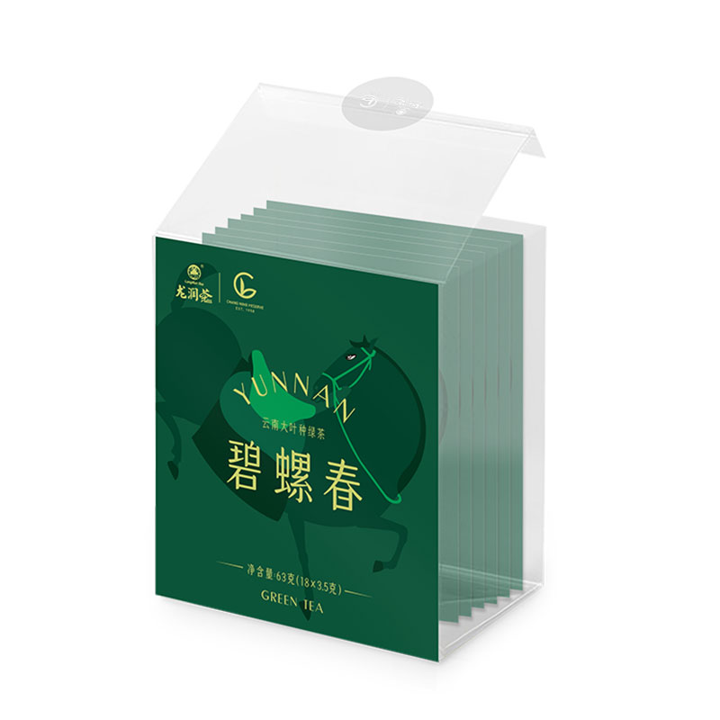 龙润茶明前春茶上新云南特色大叶种碧螺春便携盒装独立包装18包