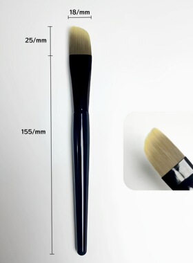 黄油刀粉底刷斜头无痕不吃粉