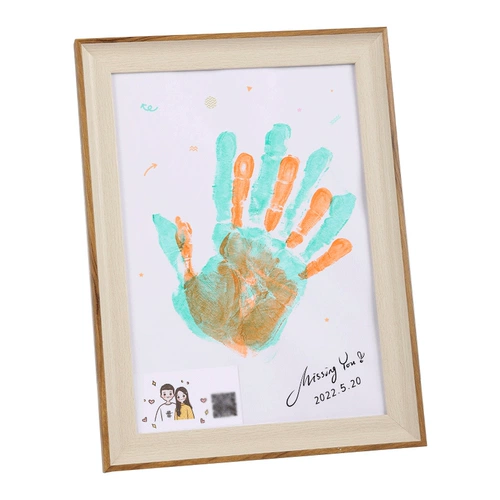 Отпечаток рук для влюбленных, пигментированная памятная фоторамка, DIY, подарок на день рождения