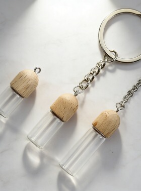 木盖螺口玻璃香薰精油分装瓶