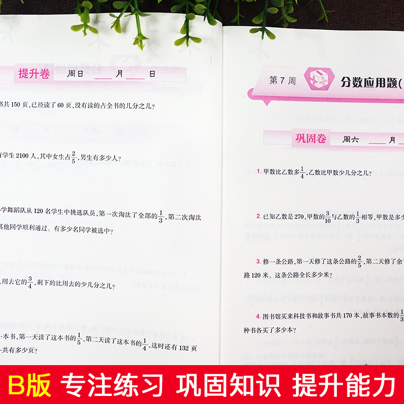 小学生奥数周计划六年级A版B版 例题讲解思路做题方法解析指导同步练习册 6年级奥数思维训练奥赛培训兴趣班教材教程思维训练 - 图2