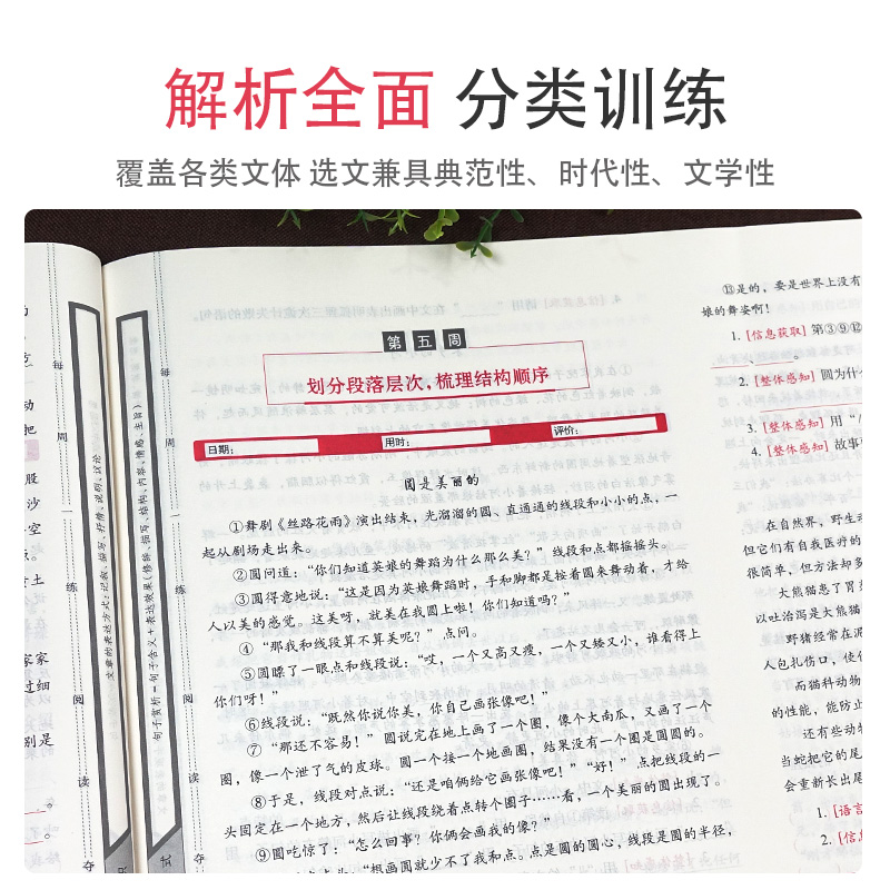 新版68所小学语文阅读力提升四4年级上册周周练期末测评试卷课外阅读理解能力技能专项训练100篇技巧点拨测试卷含答案详解