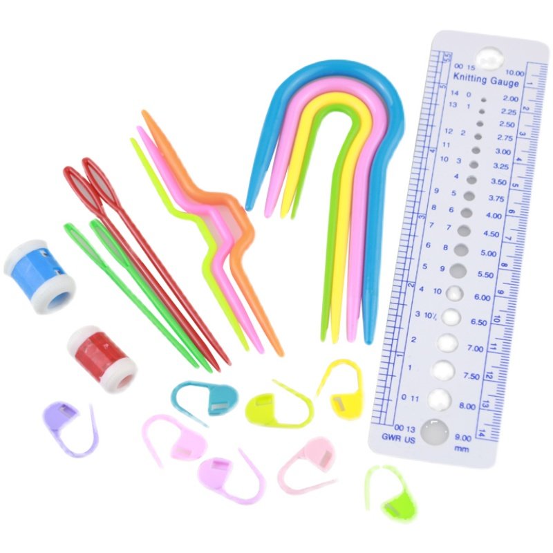计数器粉色毛线缝合针记号扣u型针毛线针堵头尺规编织辅助工具,淘宝优惠券,粉丝福利购,淘宝优惠卷