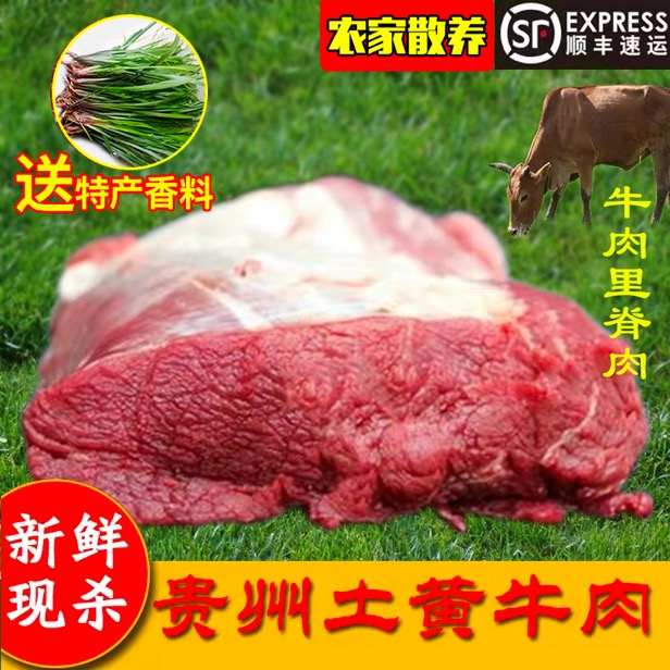 贵州放养黄牛肉牛里脊正宗农家黄牛肉现杀新鲜黄牛里脊新鲜生牛肉 - 图0