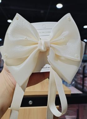 新款love丽丽饰品绢纱顶夹韩版